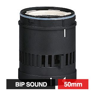 QLIGHT, QT Series, Modular light tower, Buzzer module, Max 90dB, IP54, 58mm high, 50mm, IP54, 12V DC, Black