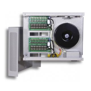 TAC TEC, Power supply, 24V AC 10A, Steel enclosure, Power distribution module 20 x 500mA fused outputs, Anti surge, Suits CCTV apps,