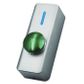 ULTRA ACCESS, Switch plate, Architrave, Surface mount, With Blue indicator light, Green mushroom head button, N/O only contacts, 12V DC,