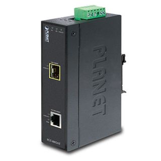 PLANET, SFP media converter, Industrial 10/100/1000 Base - T to 100/1000 Base - X, -40 to 75 degrees C,