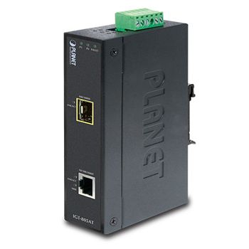 PLANET, SFP media converter, Industrial 10/100/1000 Base - T to 100/1000 Base - X, -40 to 75 degrees C,