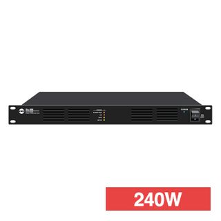 CMX, Class-D Power amplifier, Single channel, 240W RMS, Auto standby, Outputs 100V line and 8 Ohms, Balanced line input by phoenix connector, Phoenix connector output, 240V AC,