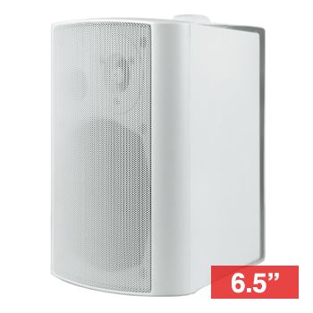 CMX, 6.5" Bass reflex cabinet speaker, Wall mount, 40W, 6.5" woofer, 1" tweeter, Stainless mount, 100-20KHz response, IP66, White, 100V line (Taps at 5,10,20, 40W)