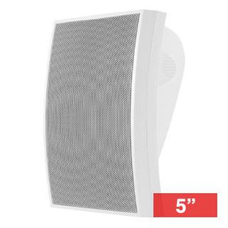 CMX, 5" Bass reflex Two-way wall speaker, Wall mount, White, 20W, 5.25" (130mm) woofer, Simple screw mount, 110-15KHz response, 100V line (Taps at 10,20W),