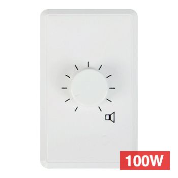 ULTRA, Attenuator, 100 watt, 5 step, 100 volt line Speaker volume control, with bypass relay,