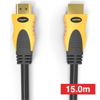 XTENDR, HDMI 2.0 interface lead, 15.0m, Gold plated Oxygen Free connector, 4K video with Audio return channel(ARC), 15.0m cable length, 48 Bit colour depth, 18Gbps/600MHz, 2160p,