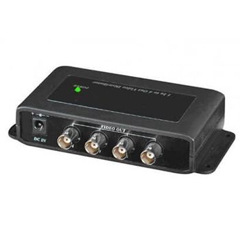 XTENDR, Video Distributor, 1 input 4 output video distributor, suits AHD, HD-CVI and HD-TVI signal,