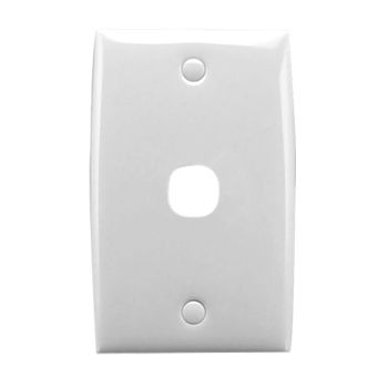 CLIPSAL, Standard Series, Wall switch plate, Single gang, White,