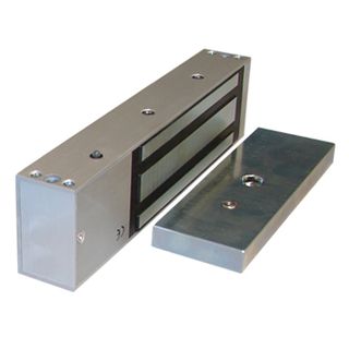 GEM, Electromagnetic lock, Single door, Surface mount, Monitored, 545kg holding force, Full size, 266(L) x 68(H) x 40(D)mm, 12VDC/24VDC, 500/250mA,