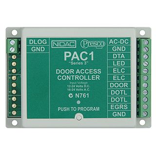 NIDAC (Presco), Decoder (600 Users series 3), Up to 10 encoders can be connected to one decoder, 5 amp relay contact, 4 units can be connected to one DataLogger