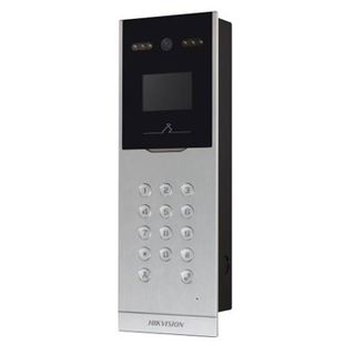 HIKVISION, 8000 Series, Door station, Aluminium, Flush mount, Includes 1.3MP camera, digital keypad and 3.5" touch key module, Ethernet, Wiegand & RS-485, IP65, 12V DC,