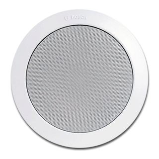 BOSCH, EasyFit speaker, Ceiling mount, 30W, 8" (200mm), includes white metal grille, Wide dispersion, Rota-clamp mounting 100V line (Taps at 1.25, 2.5, 3.75, 7.5, 15, 30W),