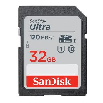 SanDisk Ultra 32GB SDHC SDXC UHS-I Memory Card 120MB/s Full HD Class 10 Speed Shock Proof Temperature Proof Water Proof X-ray Proof Digital Camera