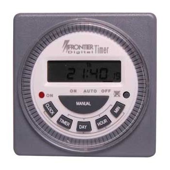 NETDIGITAL, Timer 7 day (24 hour), 12DC, LCD programming, Battery backup, 8 single duration programs per day ie: 56 programs per week, requires spade terminals