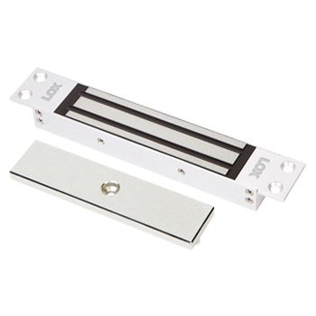 LOX, Electromagnetic lock, Single door, Flush mount, Non monitored, 180kg holding force, Small size, 166(L) x 39(H) x 21(D)mm, 12VDC/24VDC, 350/175mA,