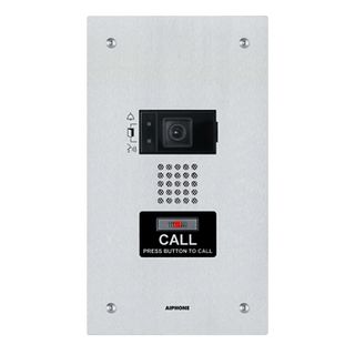 AIPHONE, IX Series, IP Direct Video Door station, Flush mount, Stainless steel, PoE 802.3af, Contact input, Relay output,