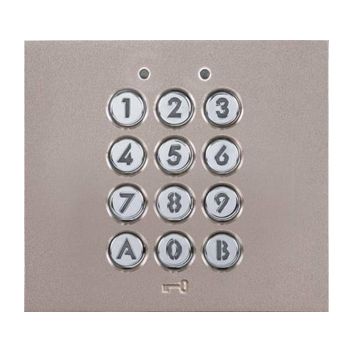 AIPHONE, Access Keypad, suits GT Series apartment system, stand alone, 100 users, relay output, backlit keys, 12 - 24V AC/D,