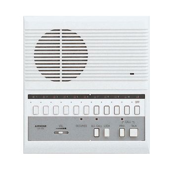 AIPHONE, LEF Series, Room station, Master, Audio, Surface mount, 10 call, With door release, All call option requires 1 x BG10C, *** Requires Linear Power Supply ***