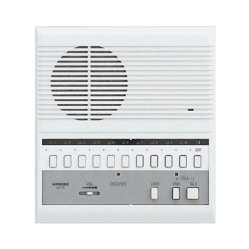 AIPHONE, LEF Series, Room station, Master, Audio, Surface mount, 10 call, With door release, *** Requires Linear Power Supply ***