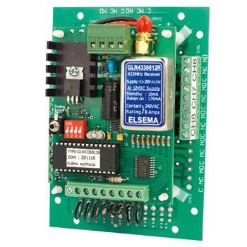 ELSEMA, Receiver, Gigalink, 8 Channel 433MHz, with 8 Relay output, 11.0 to28 V AC/DC