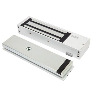 LOX, Electromagnetic lock, Single door, Surface mount, Monitored, 580kg holding force, 4 hour fire rated, SCEC secure area, Full size, 268(L) x 73(H) x 40(D)mm, 12VDC/24VDC, 530/260mA,