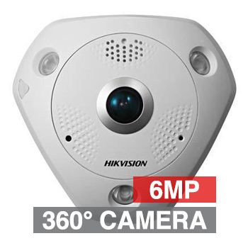 hikvision 15m wdr fisheye 6mp 27mm cmos ik10