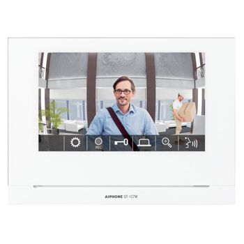 AIPHONE, GT Series, Room station, WI-FI, 7" LCD, Video, Colour, Hands free, Thin profile, Call tone mute with indicator,