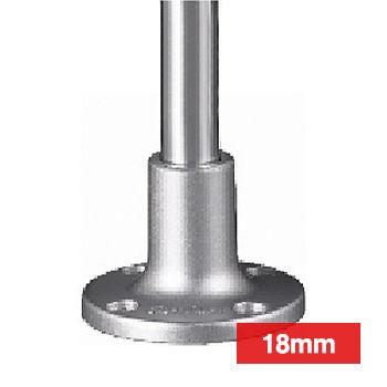QLIGHT, Mounting bracket for LED signal and tower lights, Metal cabinet mount, Zinc mount, Metal pole, 18mm pole diameter