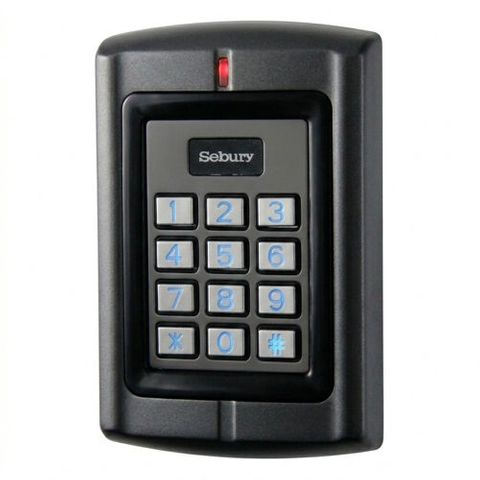 SEBURY, Keypad/Reader, Up to 20000 users, Standalone or 26 Bit Wiegand input/output, 2x relay outputs, HID compatible, Metal,Vandal/corrosion resistant,IP68,Backlit keys,Keypad FC=0-255,10-28V AC/DC