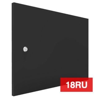 PSS, 18RU Solid metal door, Suits 18RU wall mount cabinets,