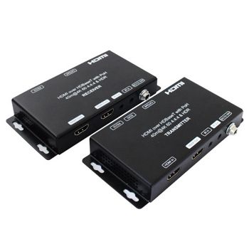 XTENDR, HDMI Extender, 4K @70m, 1080P @ 100m over single Cat6, HDMI loop out TX, Dual HDMI out RX, 18Gbps, HDR10, HDCP2.2,1.4, Dual POC, Bi-direction IR, 5V DC,