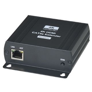 XTENDR, HDMI Extender receiver, 4K/1080P Receiver, 120m over Cat5e, 140m over Cat6, RJ45 input, HDMI output, 4K@30Hz 4:4:4, HDCP 1.4 compliant, 5V DC,