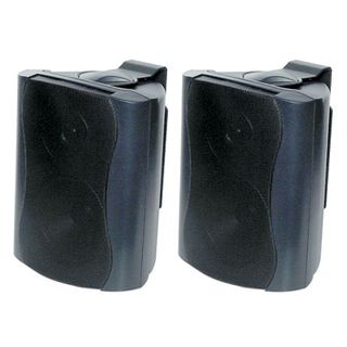 REDBACK, Cabinet speakers, Wall mount, IP54, 45W, 100V Taps @ 3,10,25,45W, or 8 Ohm, Black, Pair,