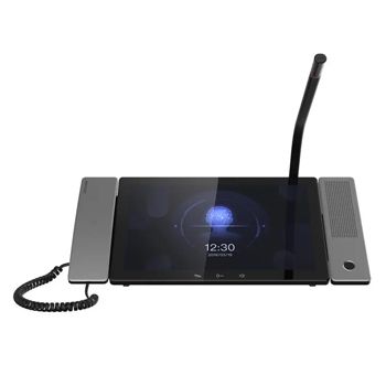 HIKVISION, Gen 2, Main station, 10.1" Colour touch screen, 1280x800, Built-in SIP Private server, 2x RJ-45 interface, HDMI, 2x Relay output, 12V DC/POE,