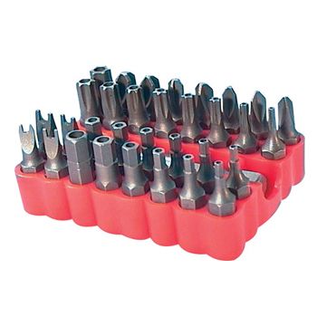 NETDIGITAL, Security bit set, 33 piece, Suits Hex drive handles,