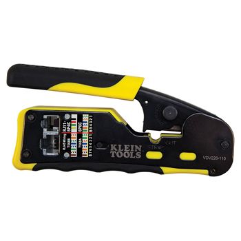 NETDIGITAL, Compact Crimp tool, Suits EZ Pass Through Connectors, Half the size of normal crimpers, Ideal for 4, 6 & 8 way modular plugs, Suits RJ11/RJ12 & RJ45, Built in cutter.