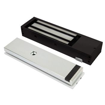 LOX, Electromagnetic lock, Single door, Surface mount, Black, Monitored, 580kg holding force, 4 hour fire rated, SCEC secure area, Full size, 268(L) x 73(H) x 40(D)mm, 12VDC/24VDC, 530/260mA,