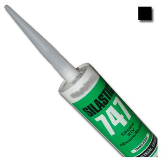 DOW CORNING, Silastic, Black, RTV silicone adhesive sealant, Neutral cure, 300gm,