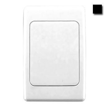 CLIPSAL, 2000 Series, Wall switch plate, Blank, Black,
