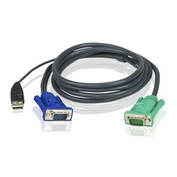 ATEN, KVM cable, SPHD15M - USB, HD15M, 2mt,