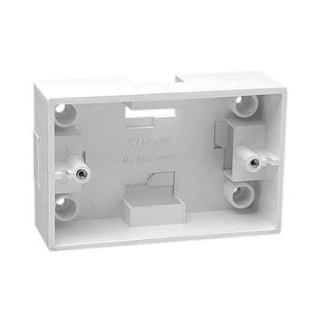 CLIPSAL, Wall surface mounting block, White, Suits mini duct,