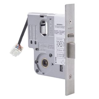LOCKWOOD, Electric Mortice Lock, Monitored, Primary lock, Fail safe/fail secure, 60mm backset, No cylinder, Satin chrome, 12- 24v DC,
