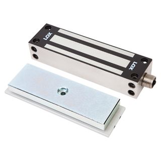LOX, Electromagnetic lock, Gate, Surface mount, Monitored, 630kg holding force, IP67 weather resistant, Full size, 225(L) x 63(H) x 44(D)mm, 12VDC/24VDC, 480/240mA,