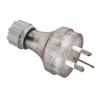 CLIPSAL, Plug Top, 3 Pin 10A, transparent,