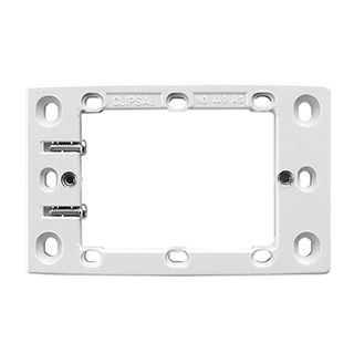 CLIPSAL, Wall surface mounting block, White, 10mm mounting flange, With metal inserts,