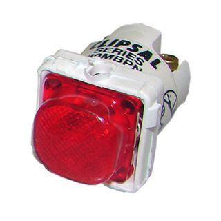 CLIPSAL, Bell press mech, Red, Illuminated, 12V DC electrically isolated lamp,