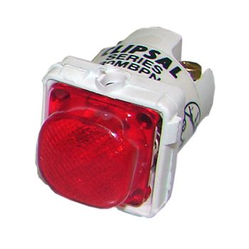 CLIPSAL, Bell press mech, Red, Illuminated, 12V DC electrically isolated lamp,
