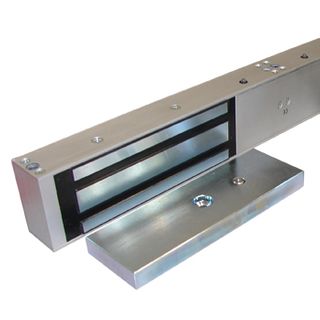 GEM, Electromagnetic lock, Double door, Surface mount, Monitored, 545kg (x2) holding force, Full size, 532(L) x 68(H) x 40(D)mm, 12VDC/24VDC, 500/250mA (x2),