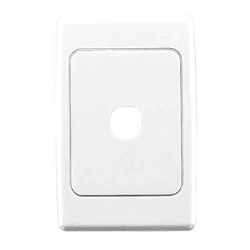 CLIPSAL, 2000 Series, Wall switch plate, Single gang, White,