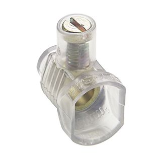 CLIPSAL, Connector, 32amp, insulated, single screw, clear,